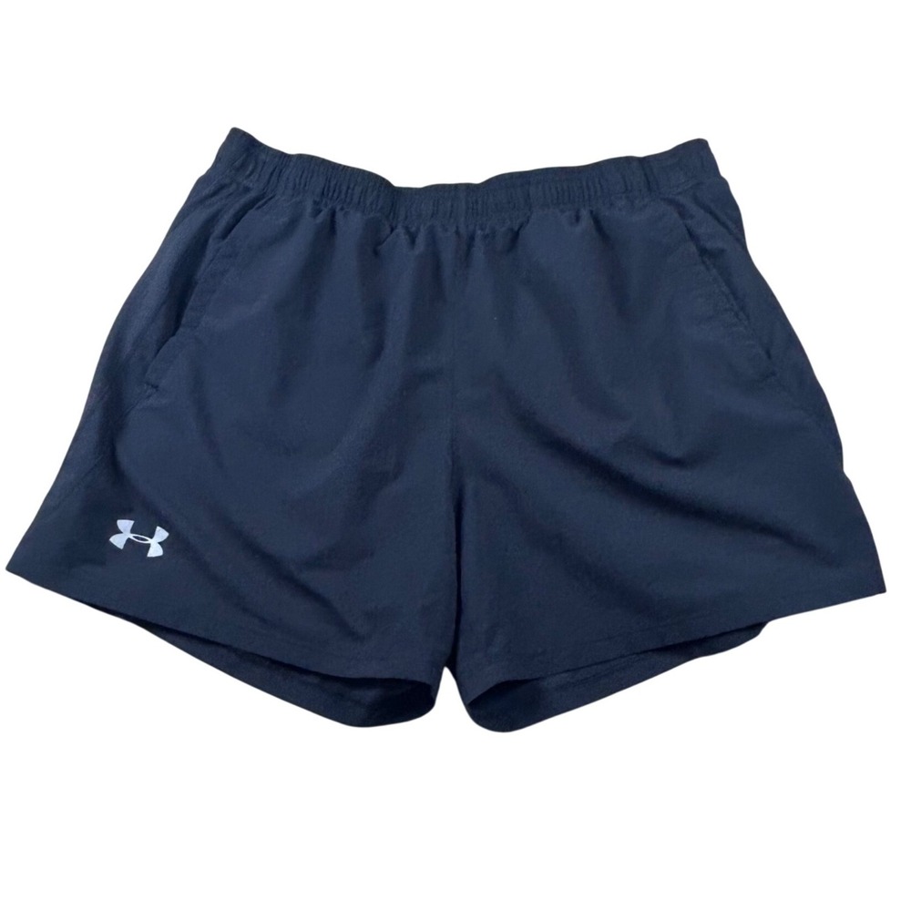 Under Armour Mens HeatGear Fitted Athletic Shorts Black XL Running Training